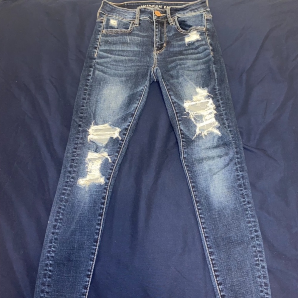 American eagle skinny jeans 0short